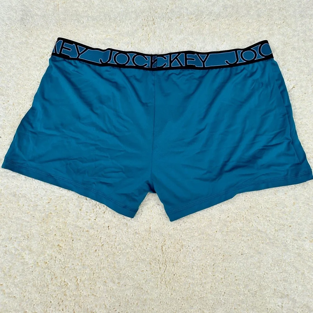 Jockey Mens ActiveMicro Microfiber Stretch 3 Pack Trunks Blue Teal XL 40-42